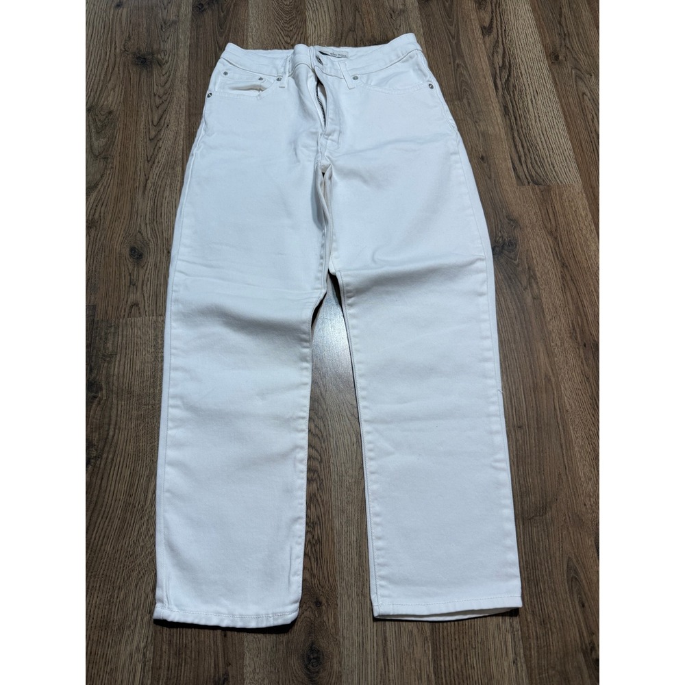 Ella Moss Jeans Womens Size 4/27 White Denim High Waist 5-Pocket Stretch